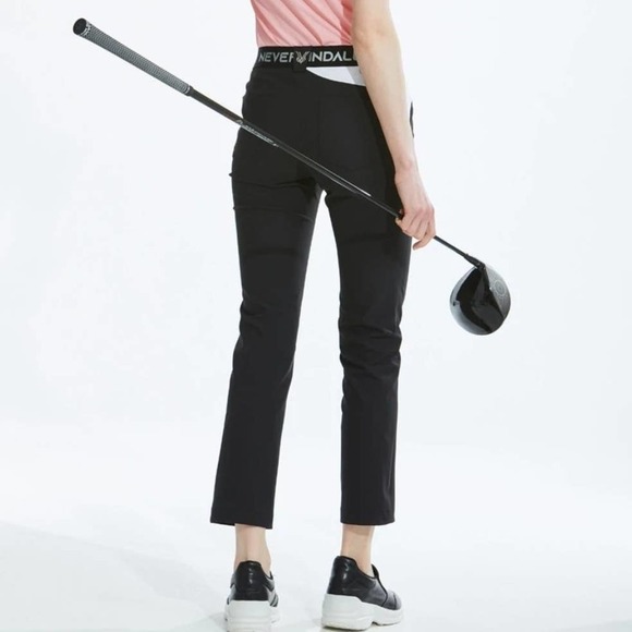 Nevermindall Corte Cut Slim Line Golf‎ Pant Women's S Black White - Picture 2 of 12
